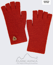 Alpaca Half Finger Gloves