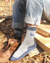 Hiker Alpaca Socks (Denim)