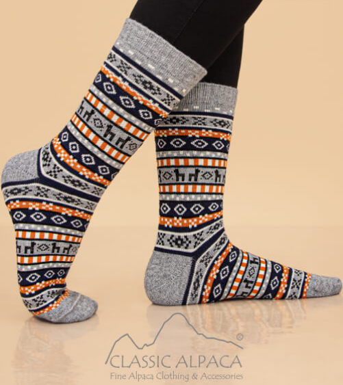 Alpaca Colorful Print Socks (Color Options)