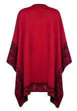 Carmine Reversible Alpaca Ruana