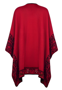 Carmine Reversible Alpaca Ruana