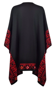 Carmine Reversible Alpaca Ruana