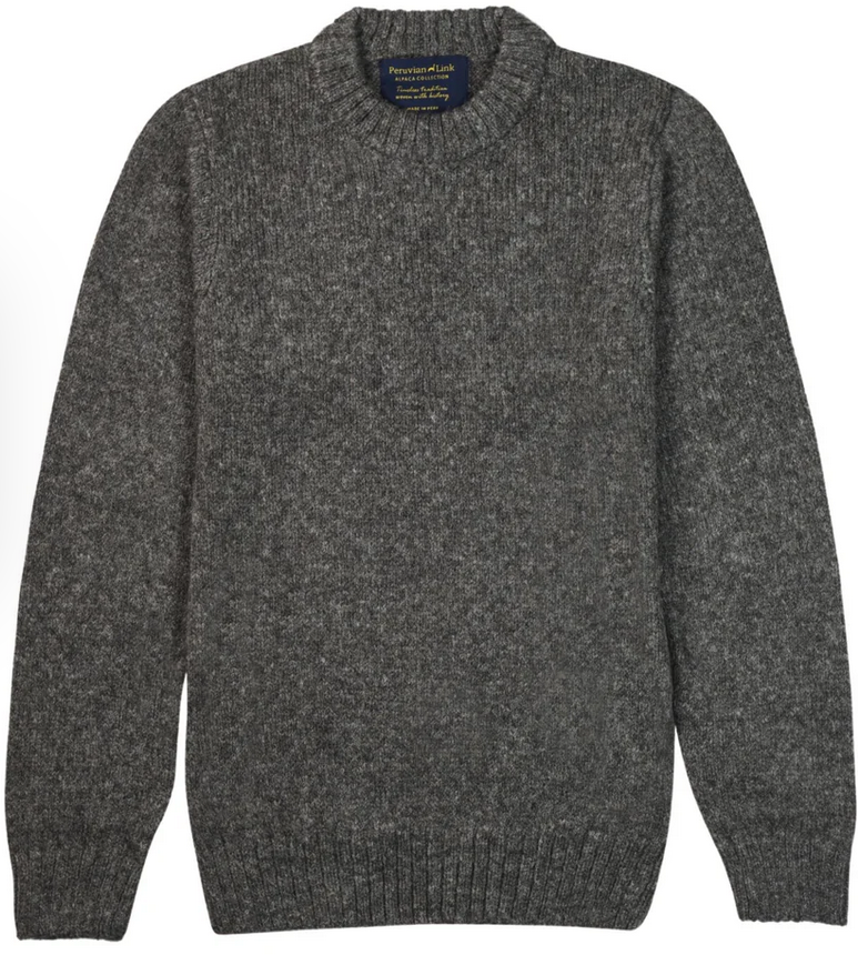 Cambridge Unisex Alpaca Sweater (Smokey)