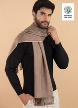 Woven & Brushed Herringbone Imperial Royal Alpaca Scarf (Color Options)