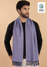 Woven & Brushed Herringbone Imperial Royal Alpaca Scarf (Color Options)