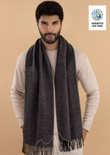 Woven & Brushed Herringbone Imperial Royal Alpaca Scarf (Color Options)