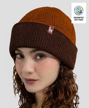 Reversible Knit English Alpaca Hat (Color Options)