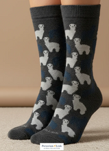 Alpaca Motif Casual Sock (Color Options)