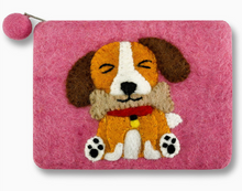 Cute Dog Felted Coin Purse (Color Options)