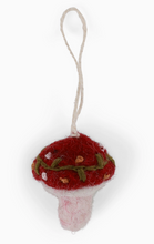 Embroidered Mushroom Ornament
