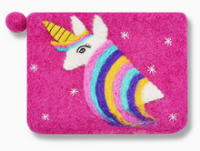 Unicorn Felted Coin Purse (Color Options)
