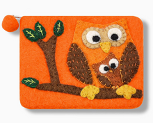 Owl on Branch Felted Coin Purse (Options)