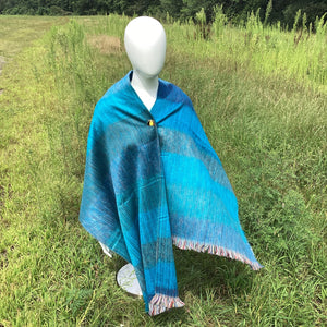 Sea Glass Woven Shawl