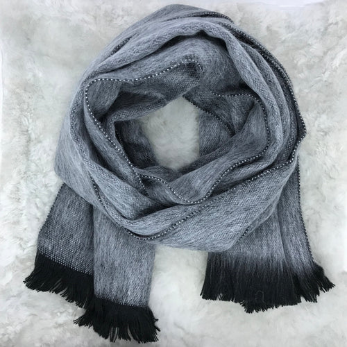 Smokey Grey Woven Scarf