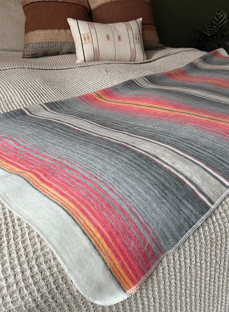 Sunset Alpaca Blanket