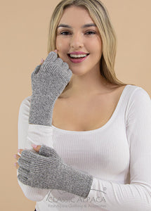 Women's Alpaca Half Finger Gloves