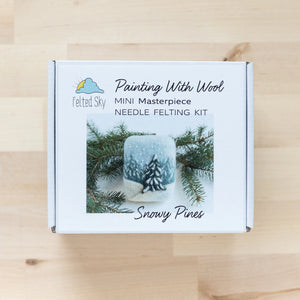 Snowy Pines Mini Needle Felting Kit