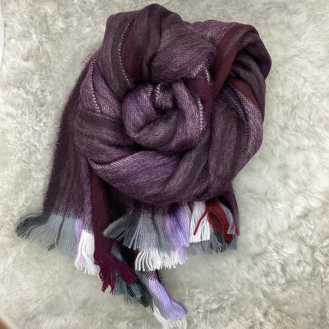 Blackberry Cordial Woven Scarf
