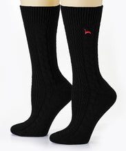 Cable Dress Alpaca Socks (Color Options)