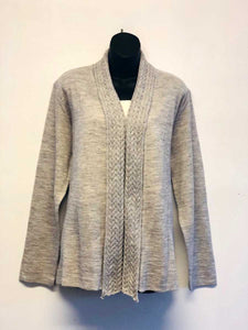Cable Shawl Collar Cardigan