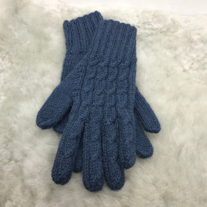 100% Alpaca Trenza Cable Gloves ( Color Options)