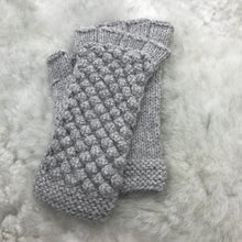 Textured Fingerless Alpaca Gloves (8 Color Options)