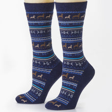Alpaca Print Crew Socks (8+ Color Options)