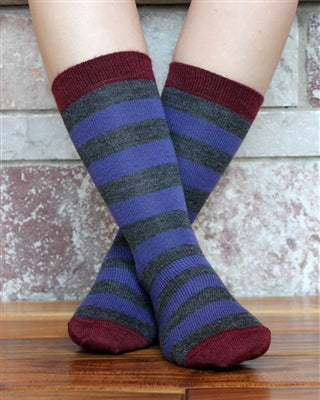 Tri Color Striped Socks (Color Options)