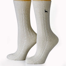 Cable Dress Alpaca Socks